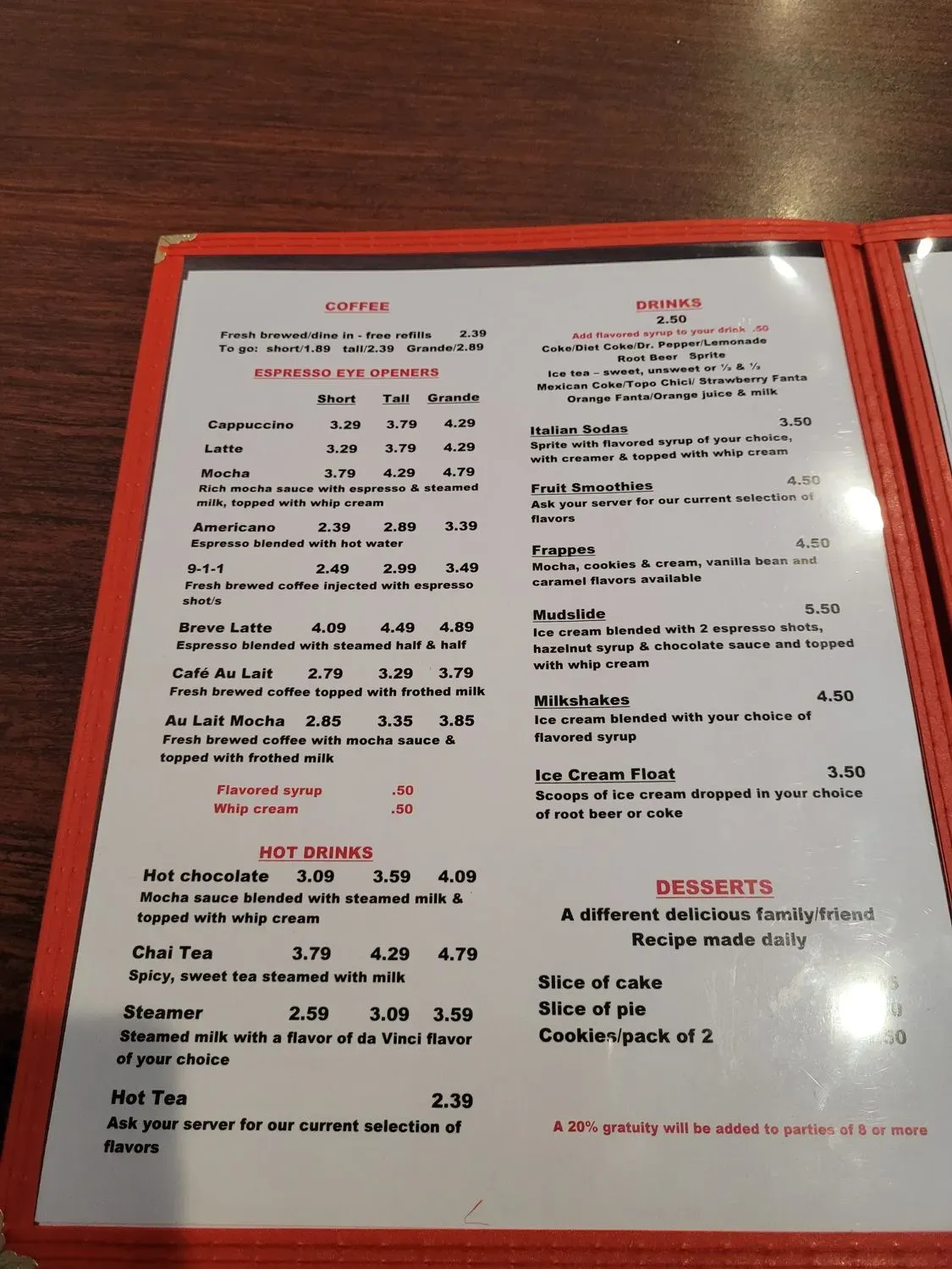 Menu 4