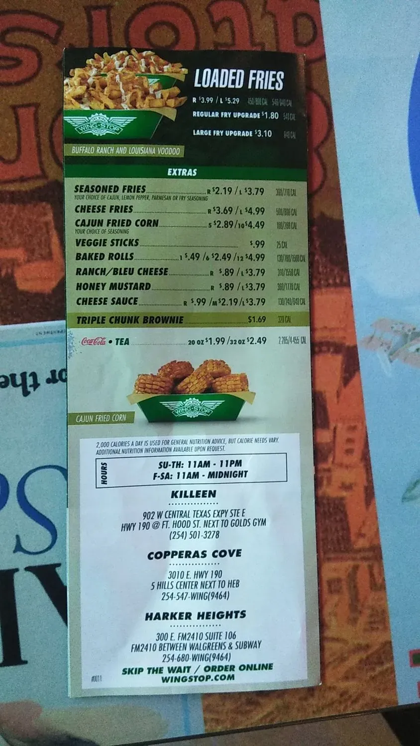 Menu 5