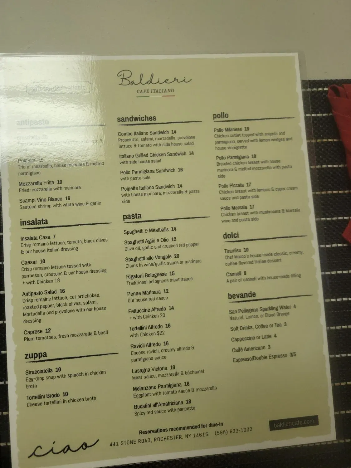 Menu 1