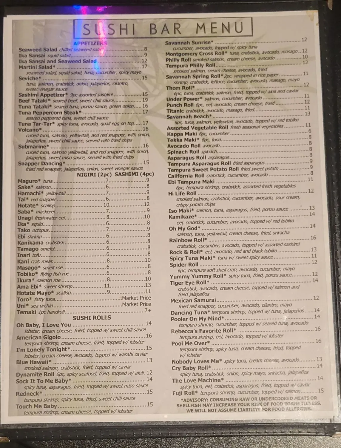 Menu 1