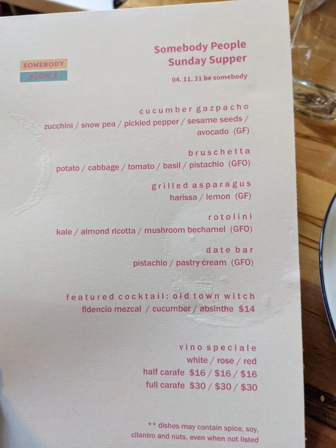 Menu 1