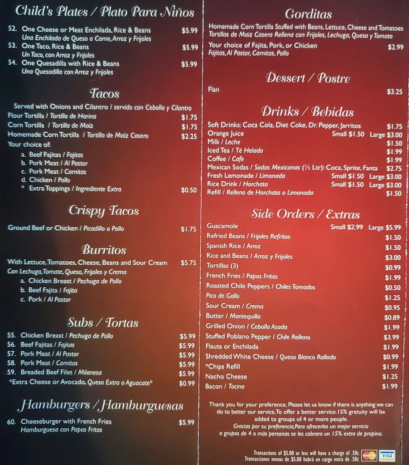 Menu 1