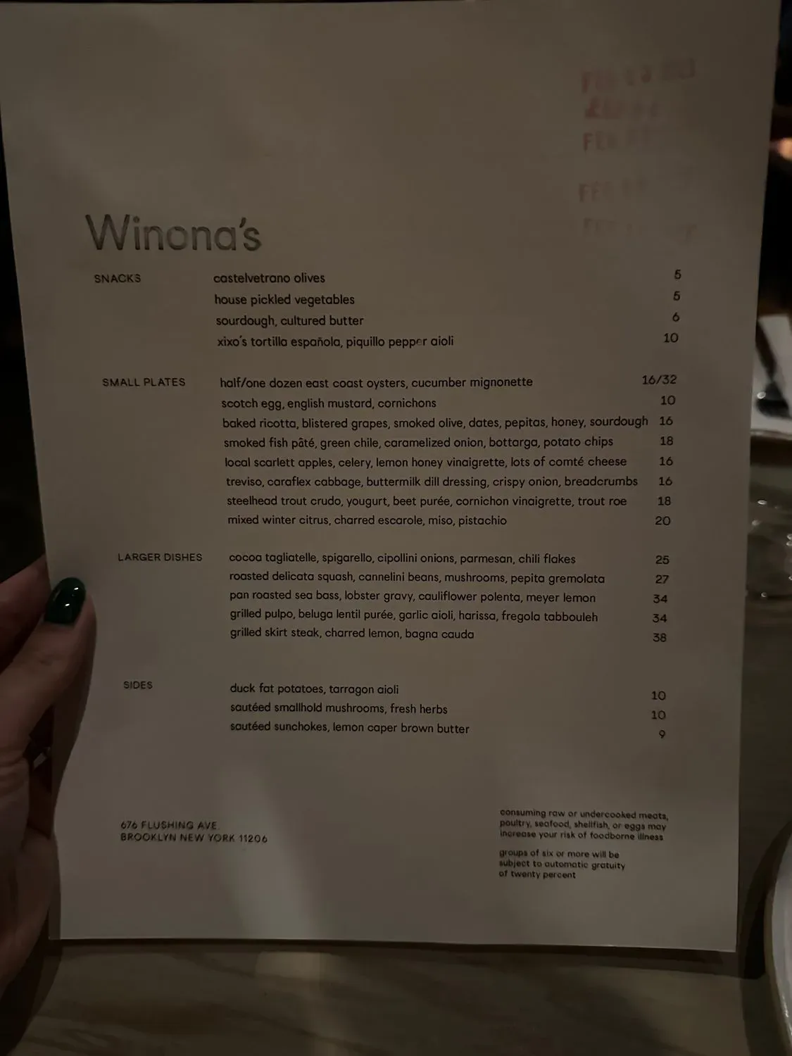 Menu 2