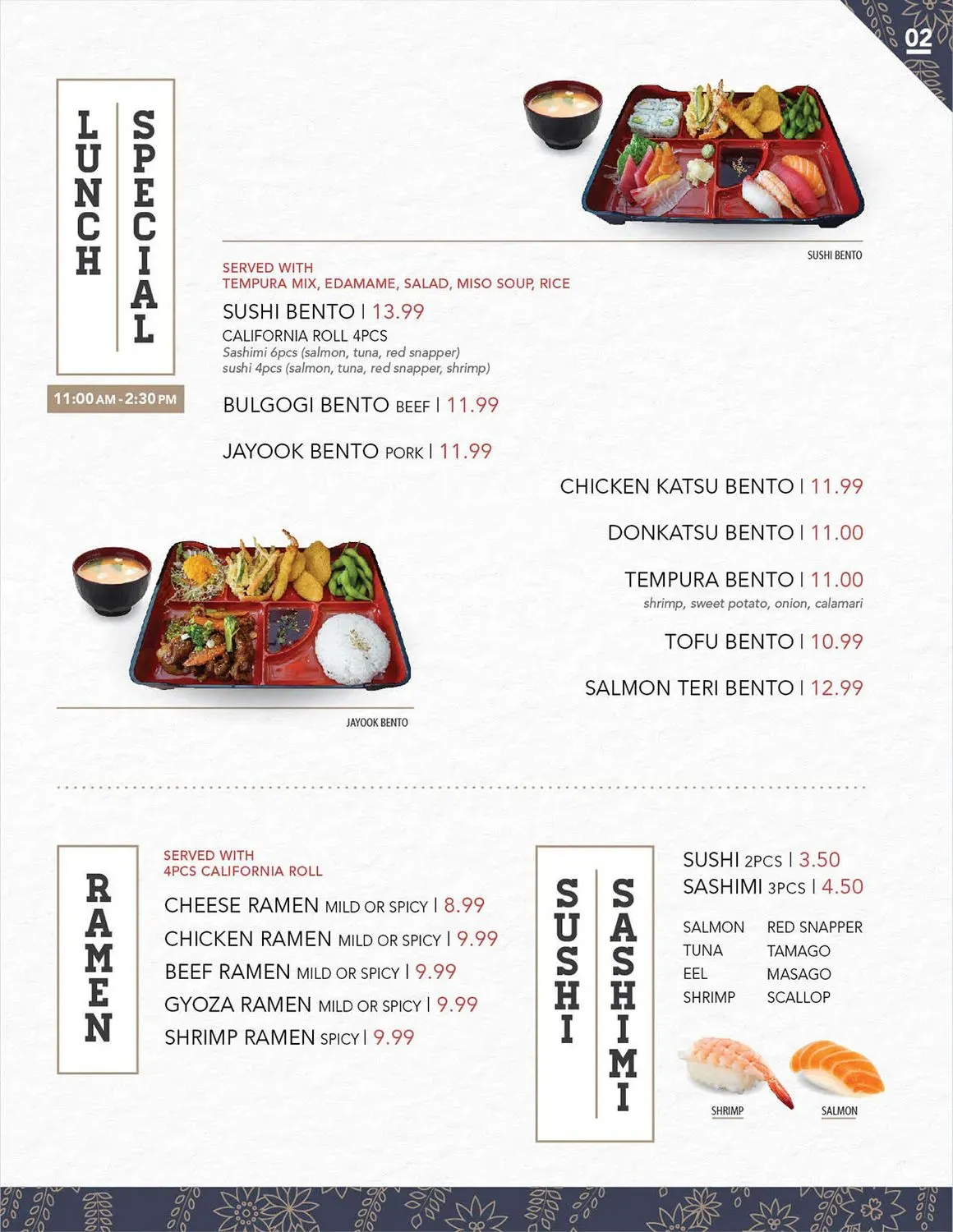 Menu 3