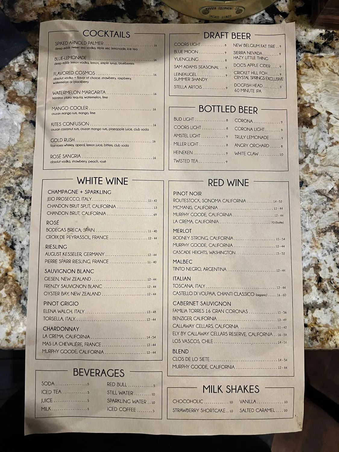 Menu 1