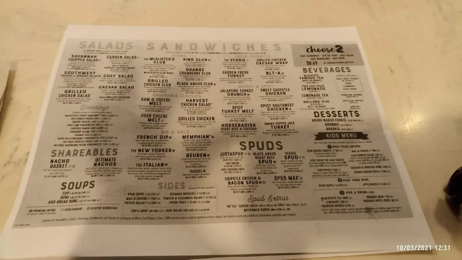 Menu 2