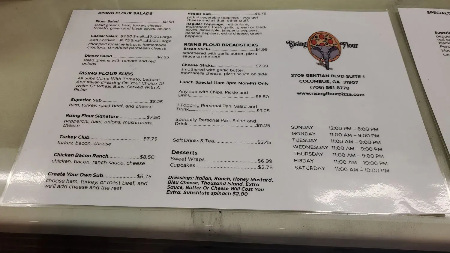 Menu 3