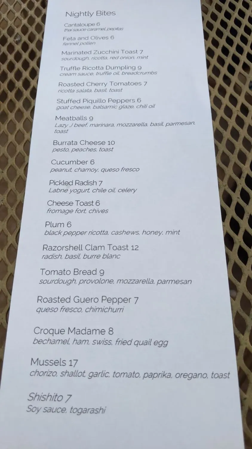 Menu 2