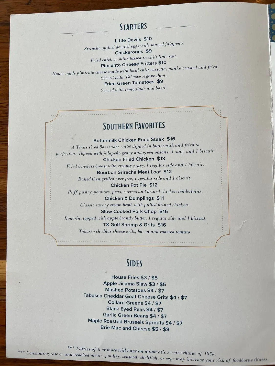 Menu 1