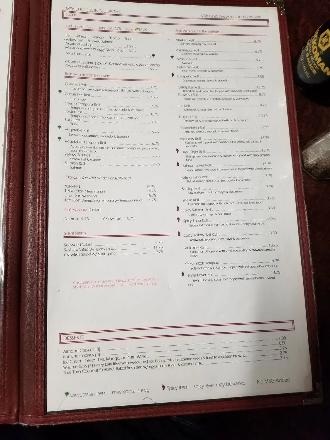 Menu 6