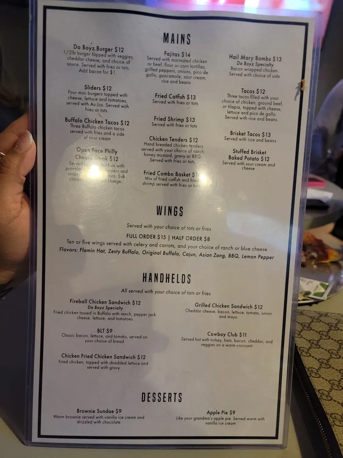 Menu 1