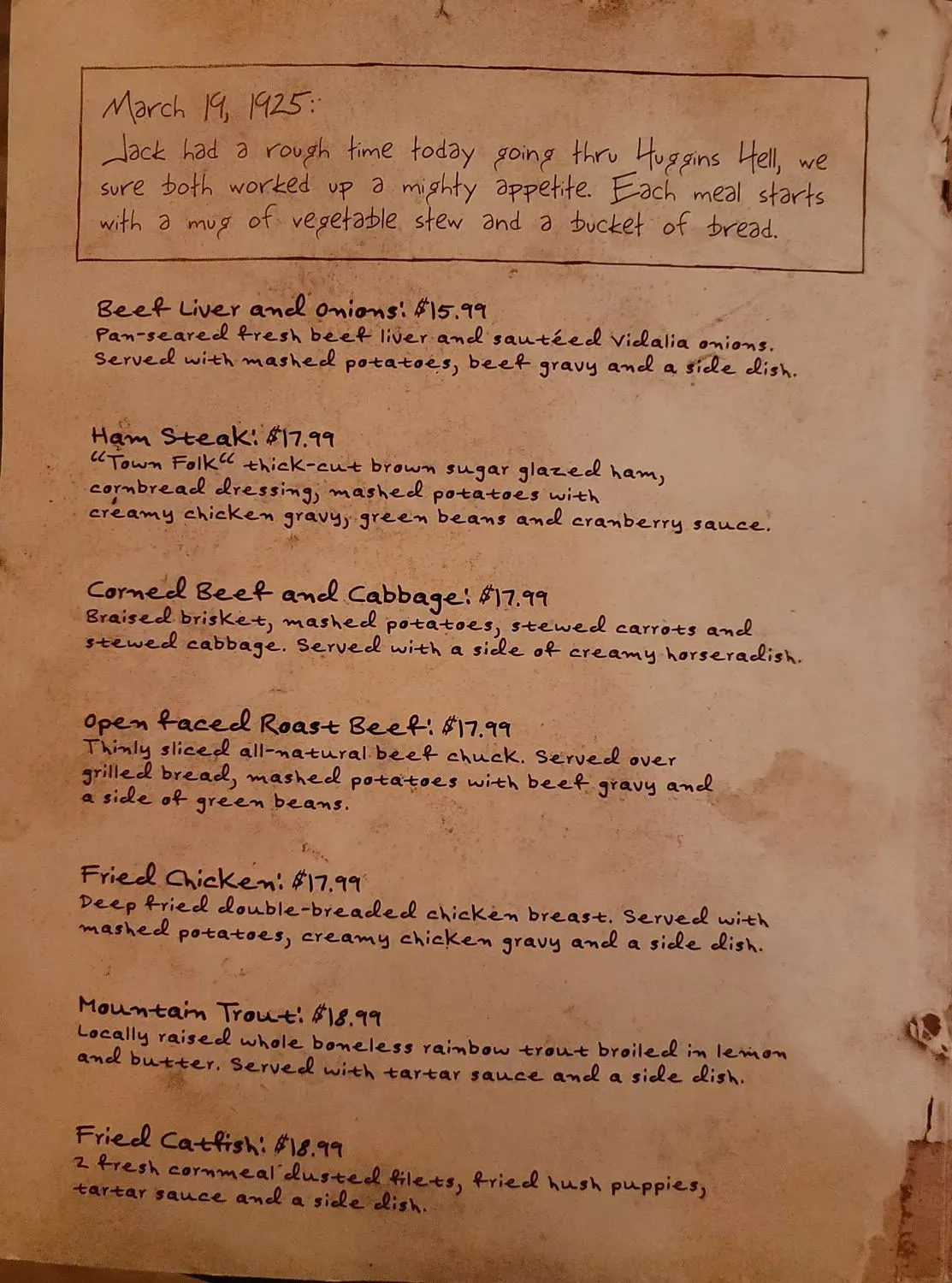 Menu 5