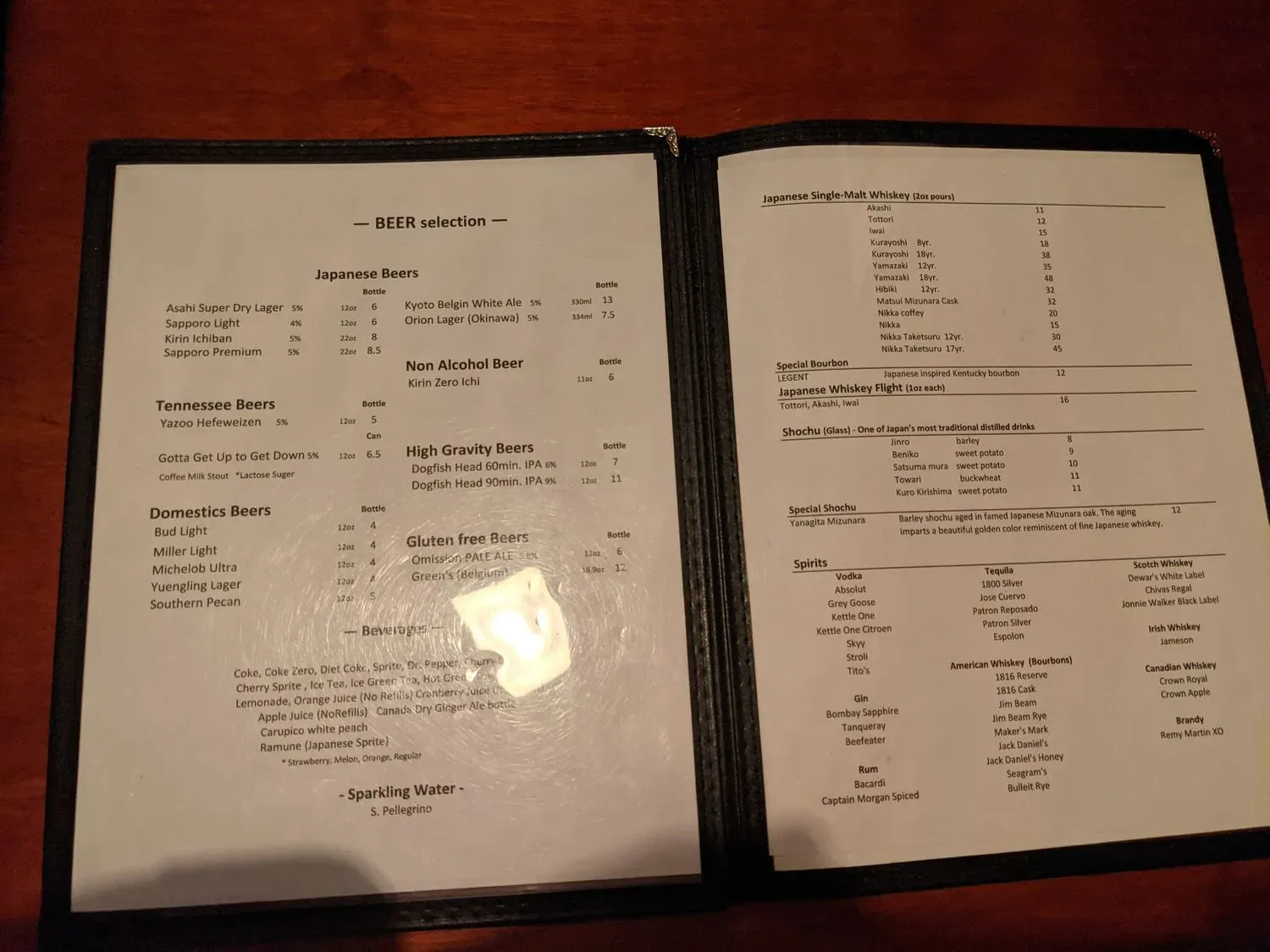 Menu 5