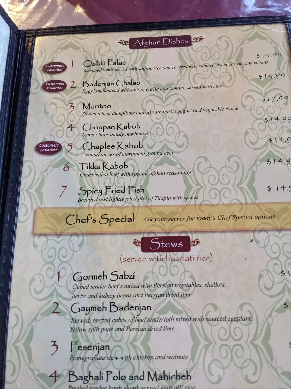 Menu 6