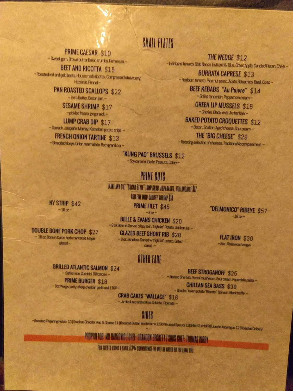 Menu 5