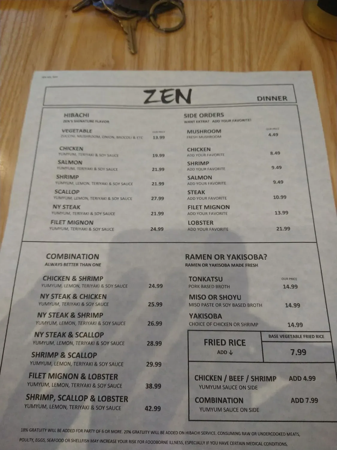 Menu 6