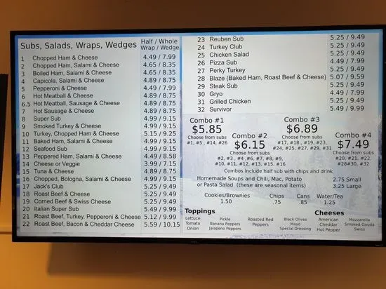 Menu 1