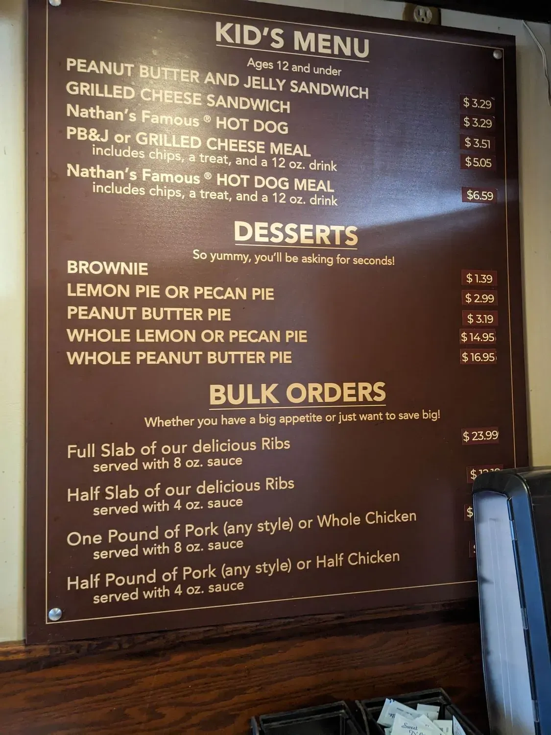 Menu 5