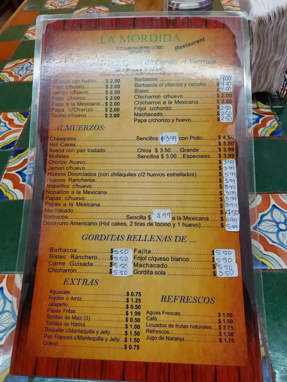 Menu 2