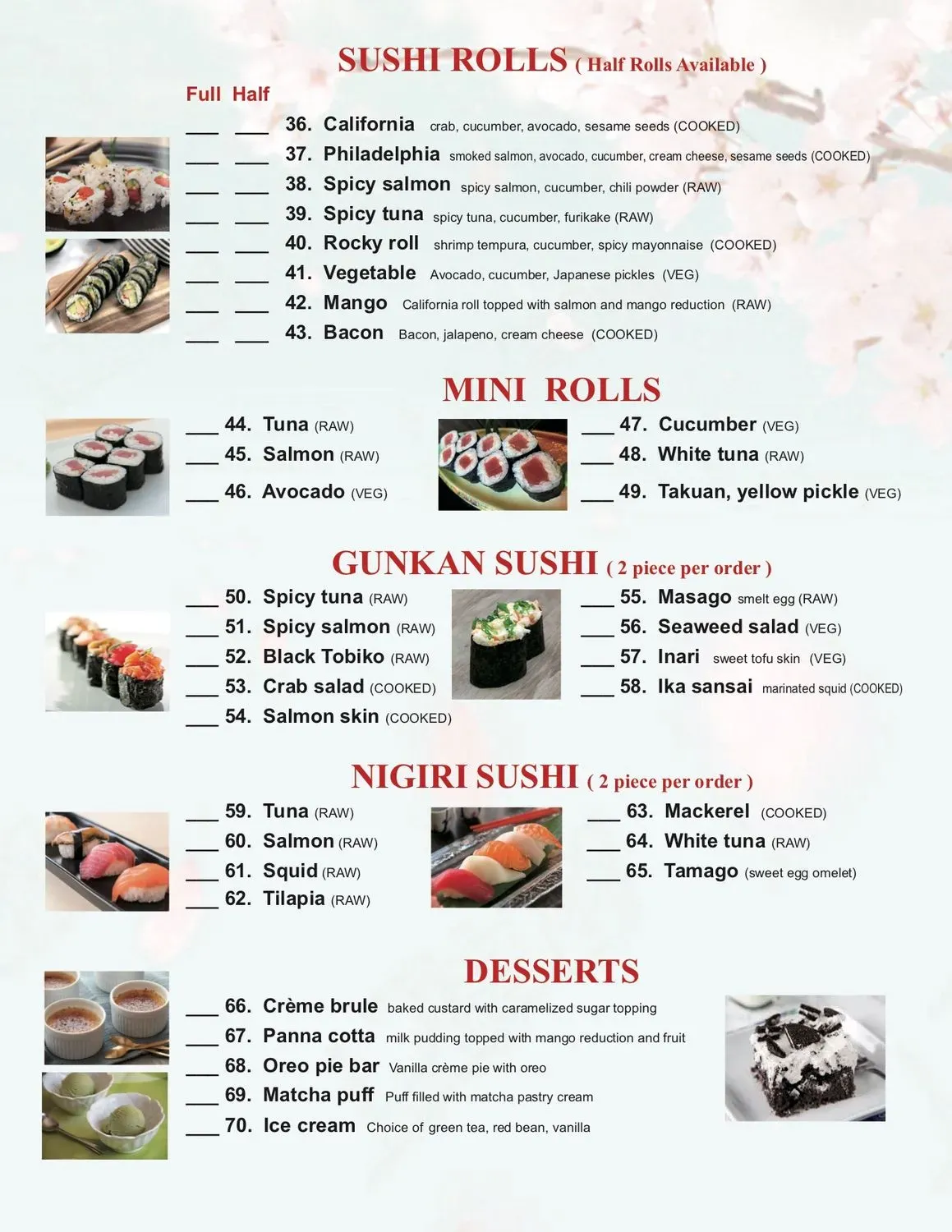 Menu 4