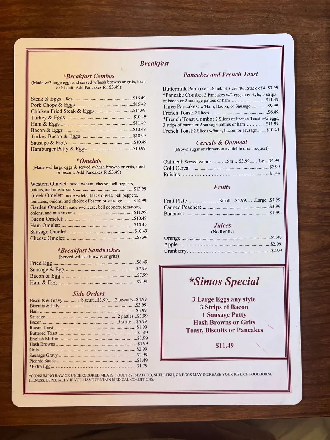 Menu 3