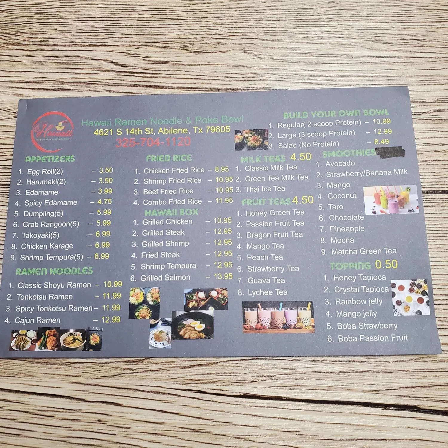 Menu 5