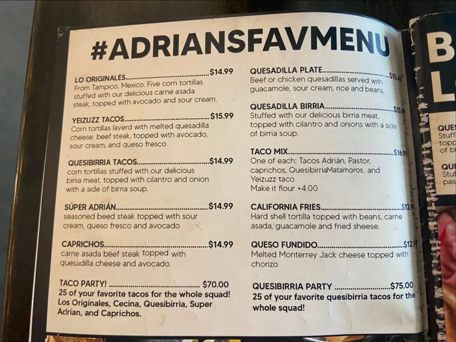 Menu 4