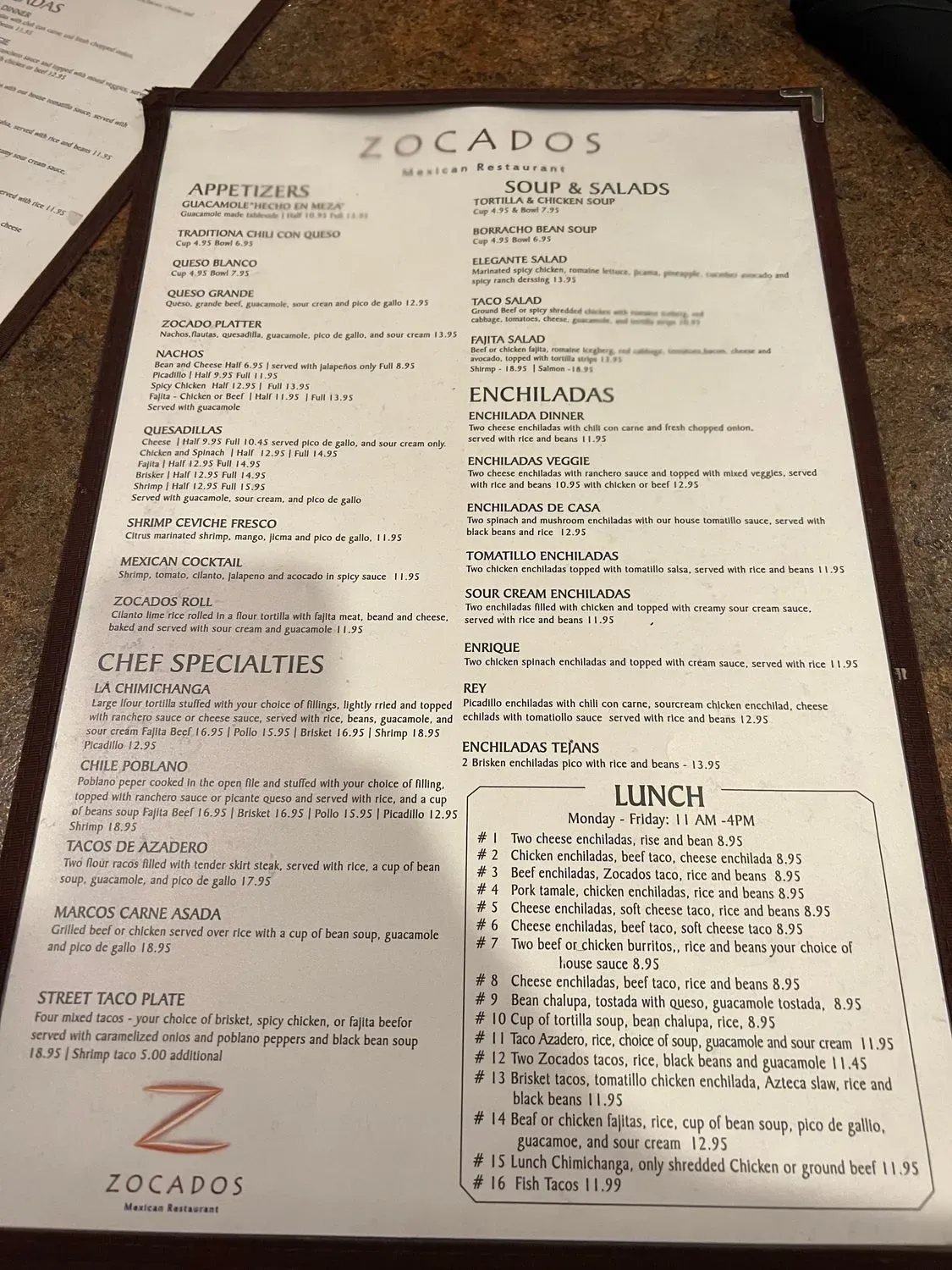 Menu 4