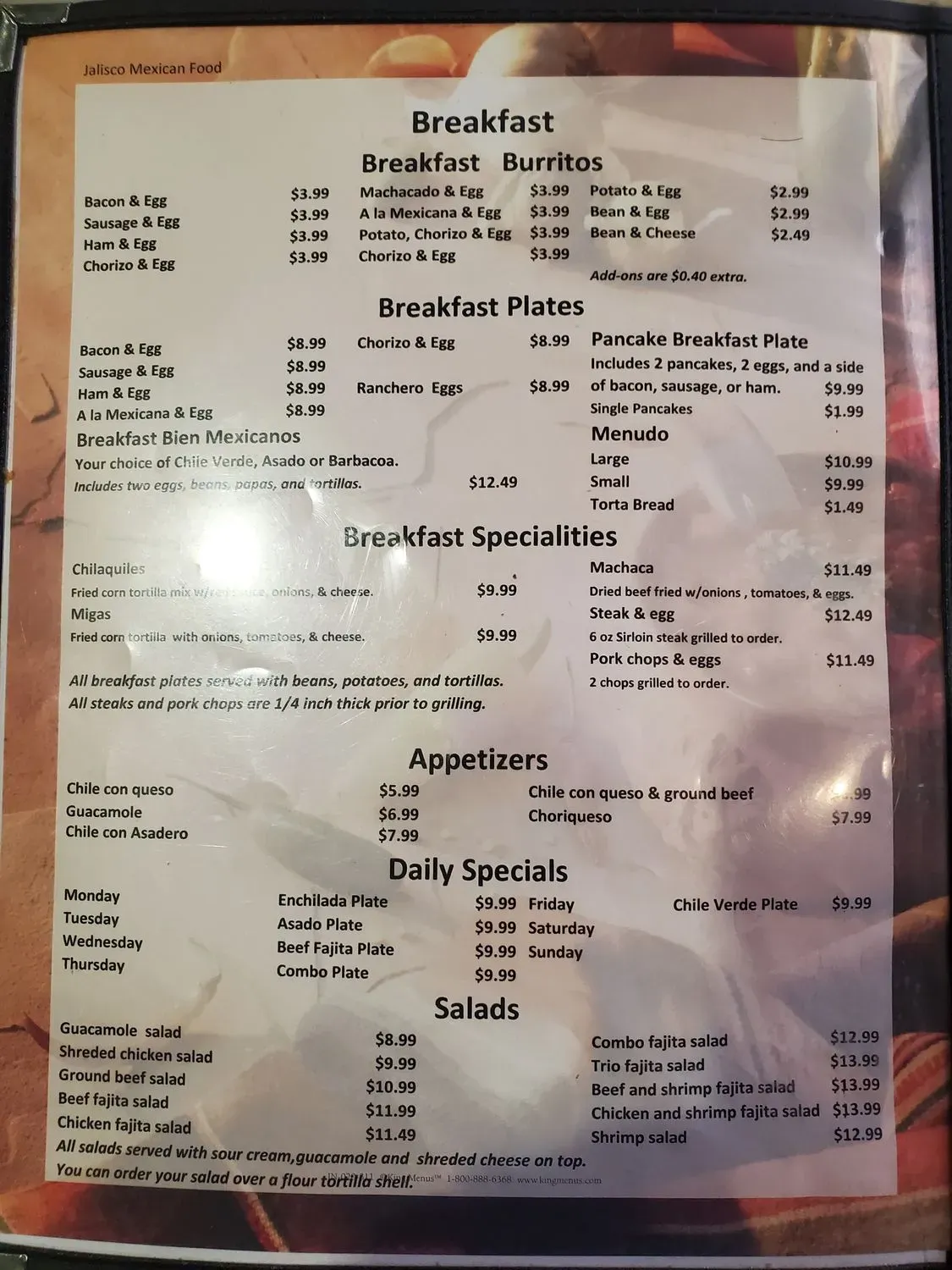 Menu 2