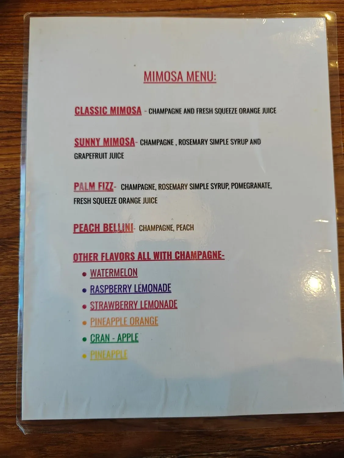 Menu 6