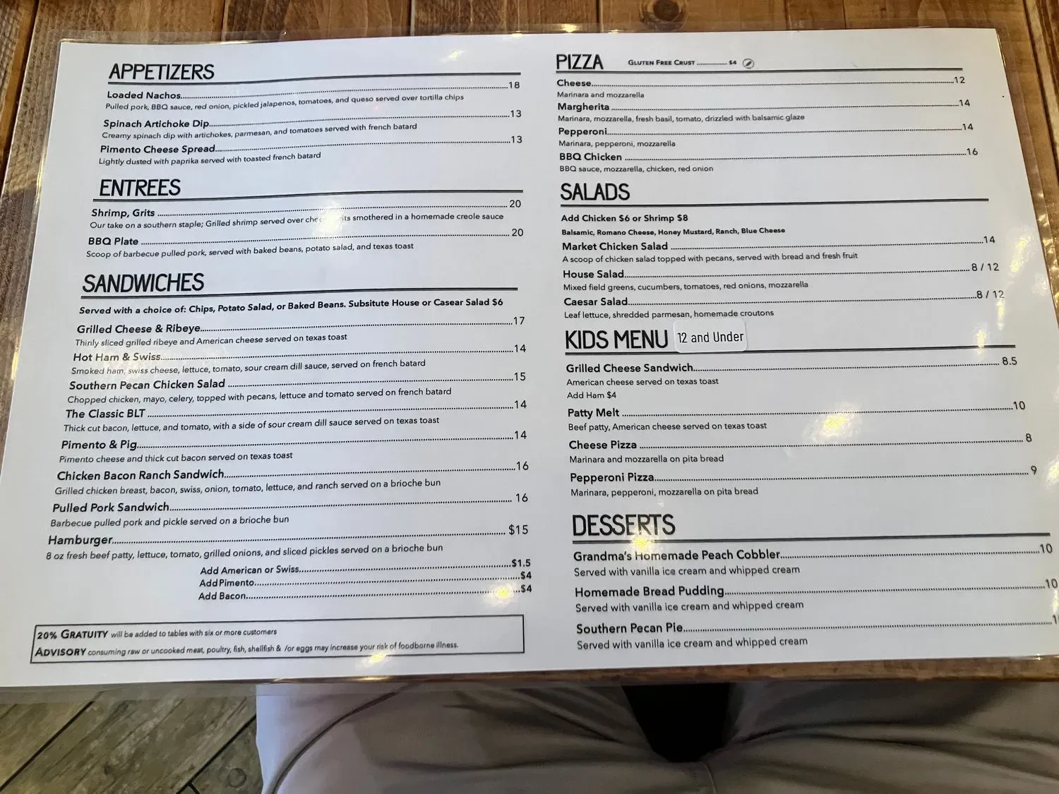 Menu 5