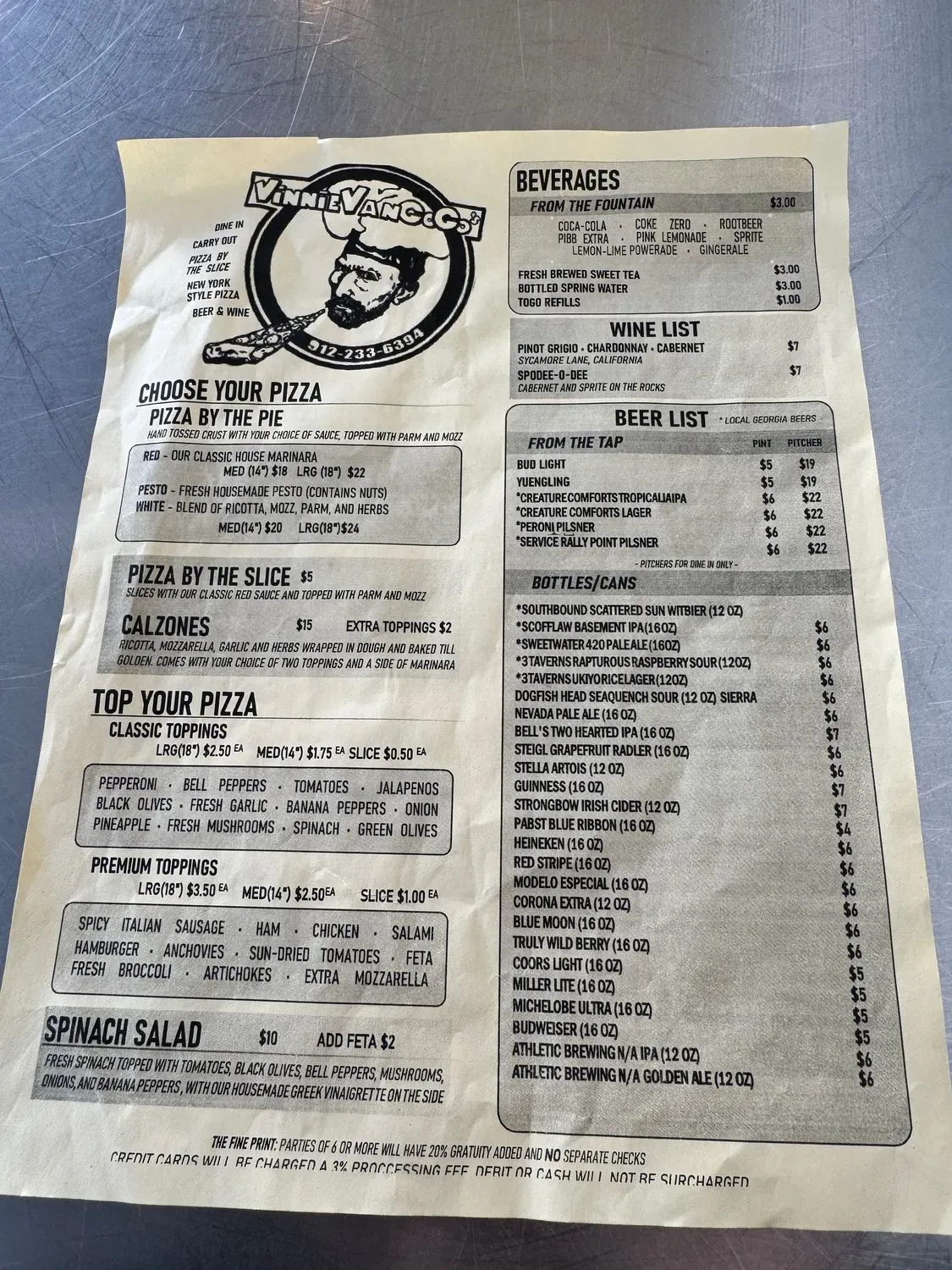 Menu 5