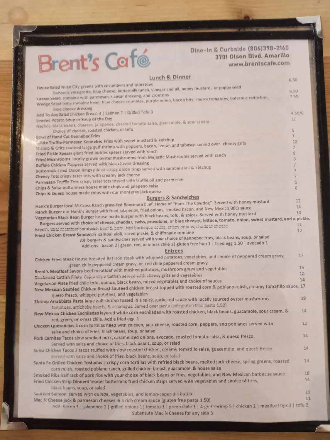 Menu 1