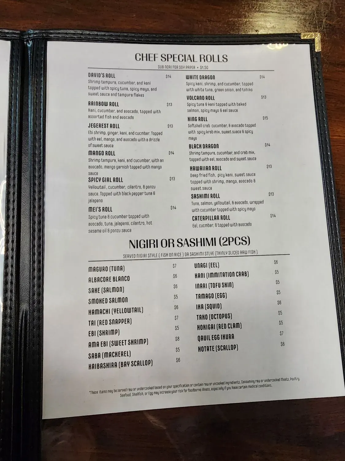 Menu 6