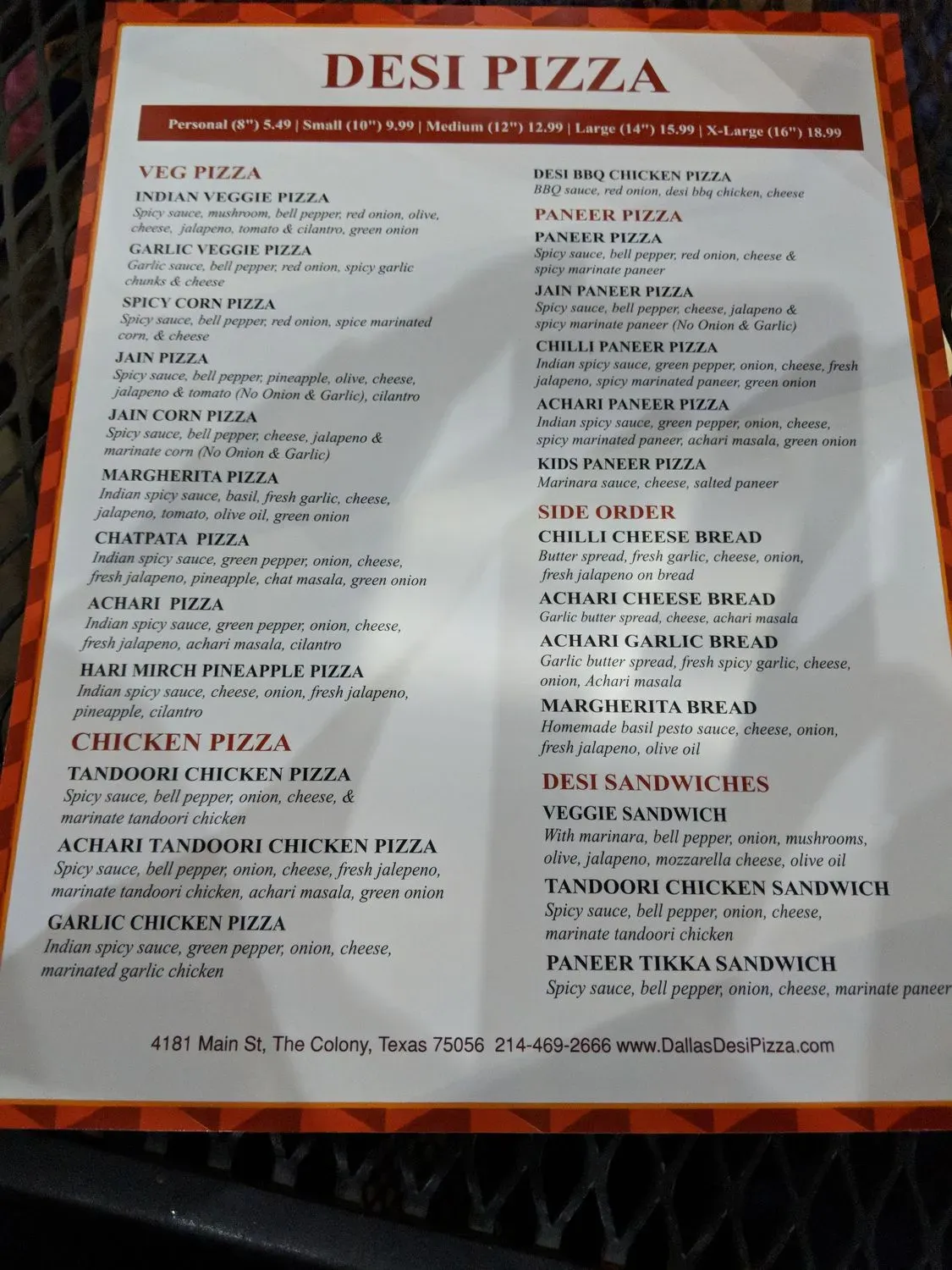 Menu 4