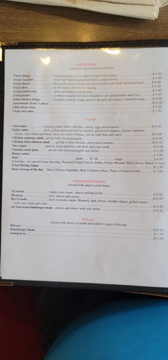 Menu 5