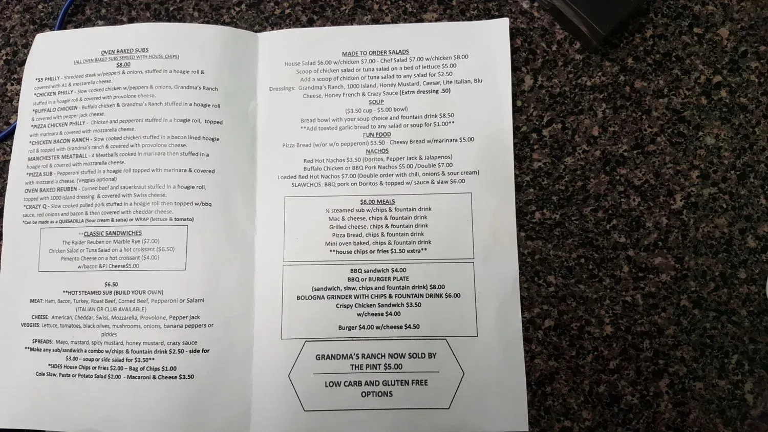 Menu 2