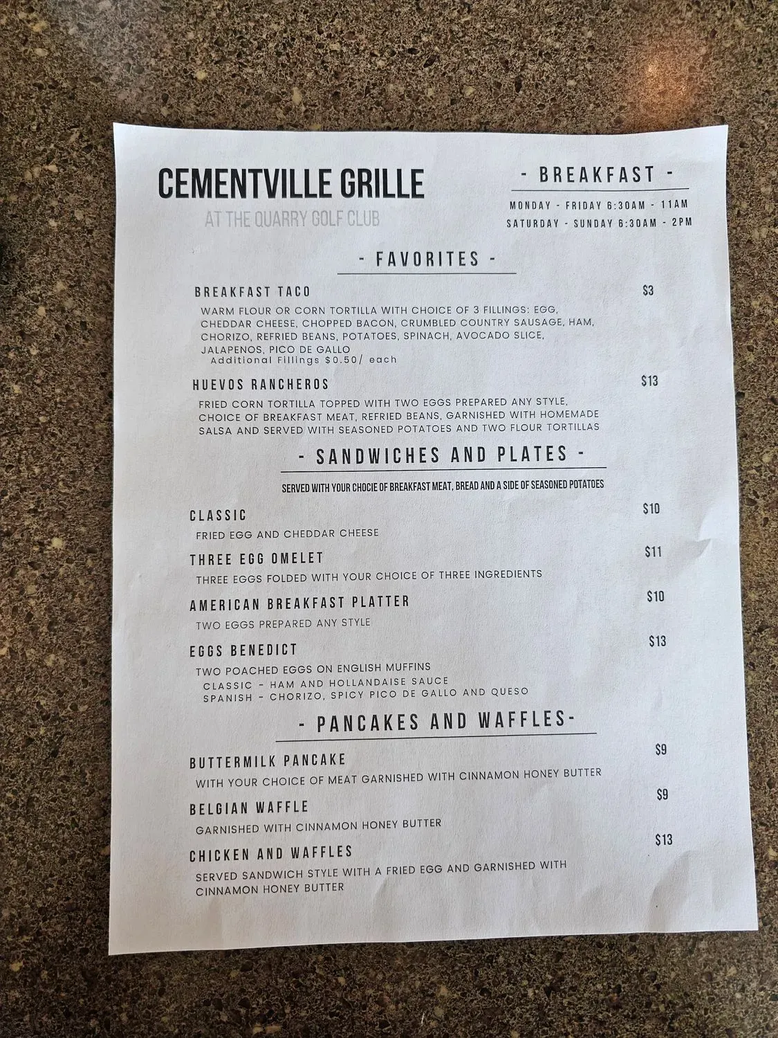 Menu 1