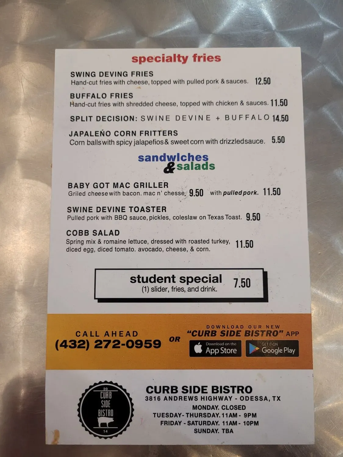 Menu 2