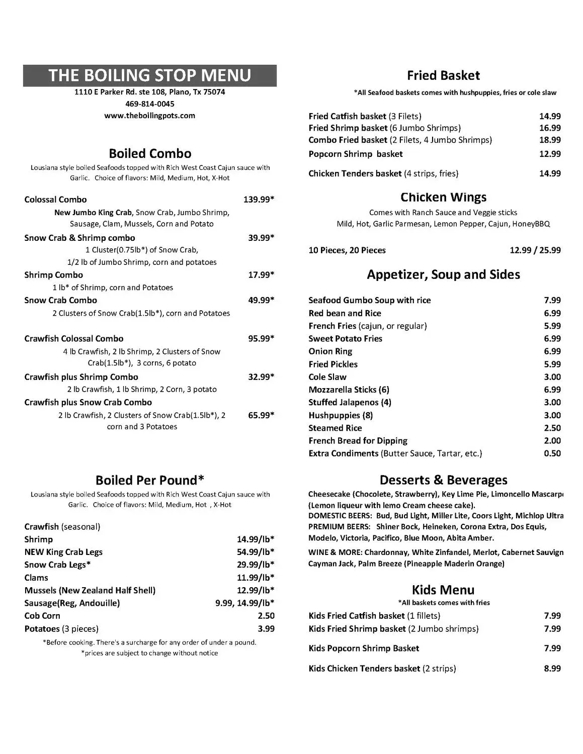 Menu 5