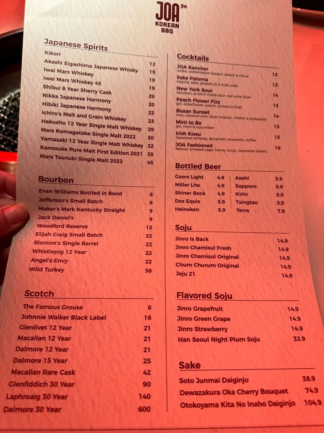 Menu 5