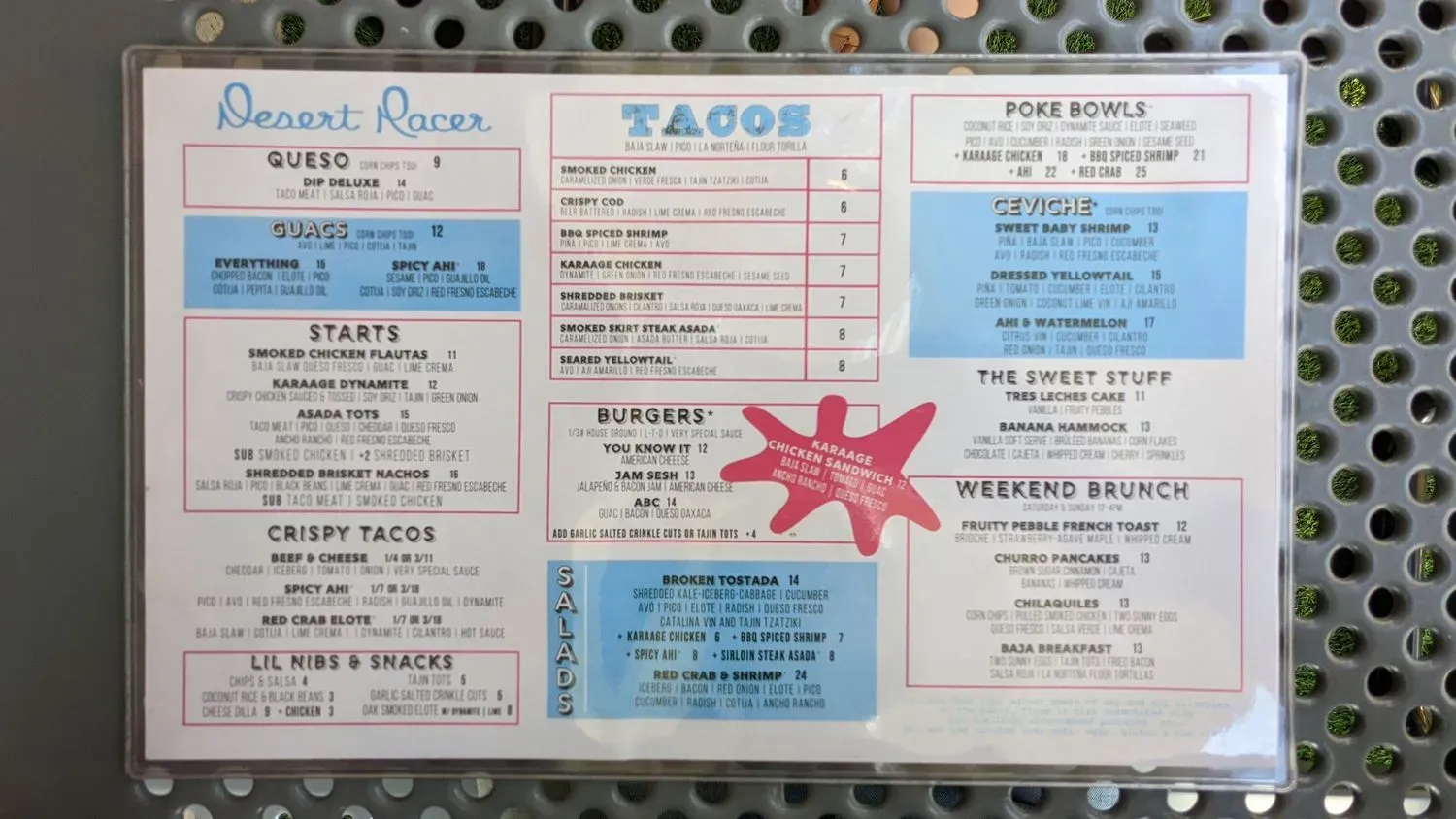 Menu 5