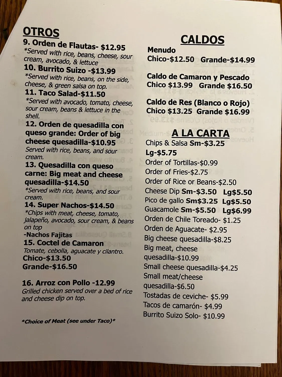 Menu 1