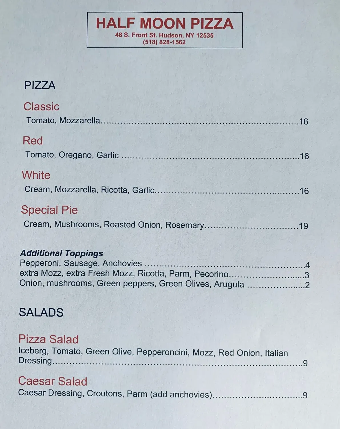 Menu 1