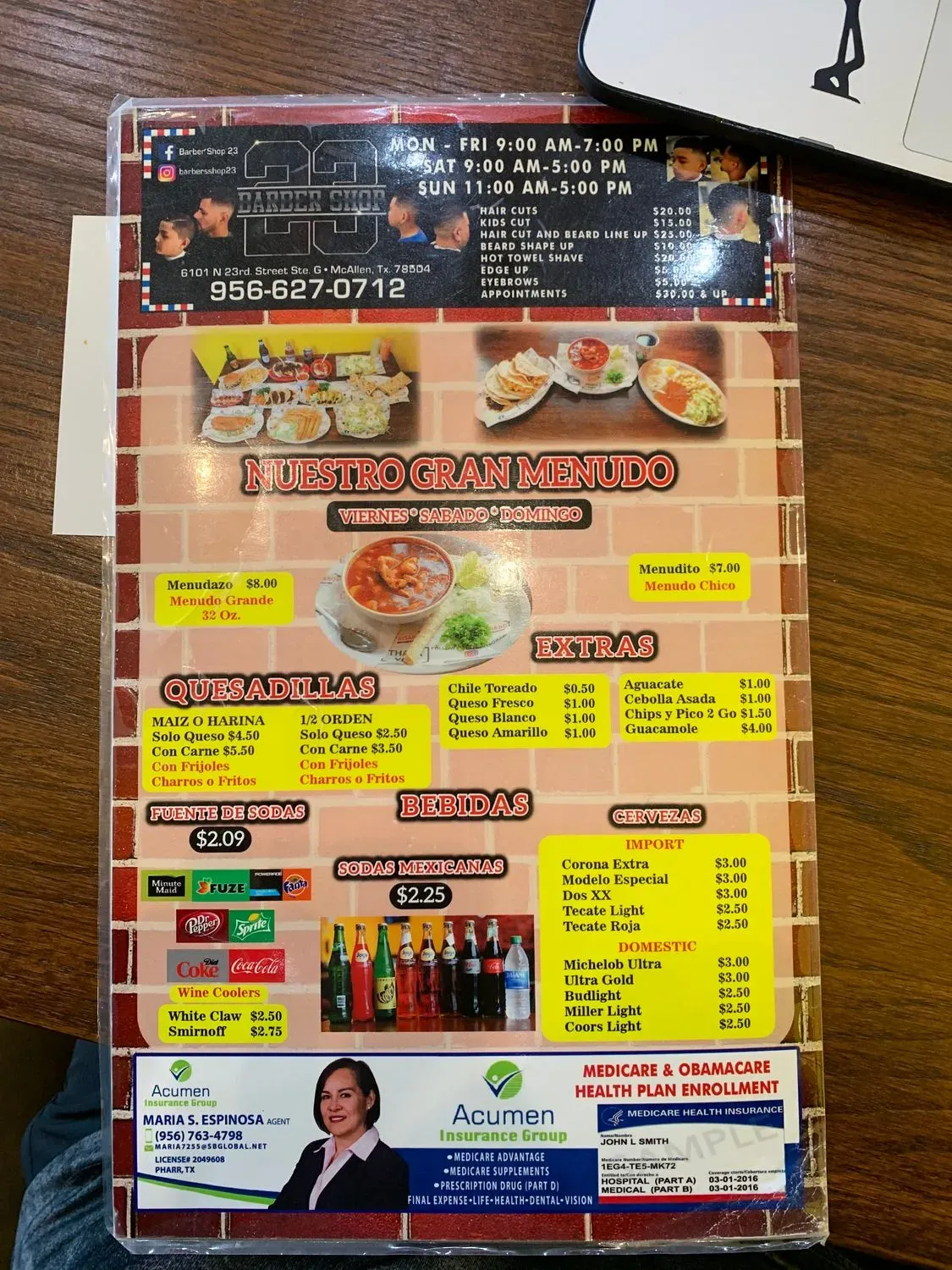 Menu 6