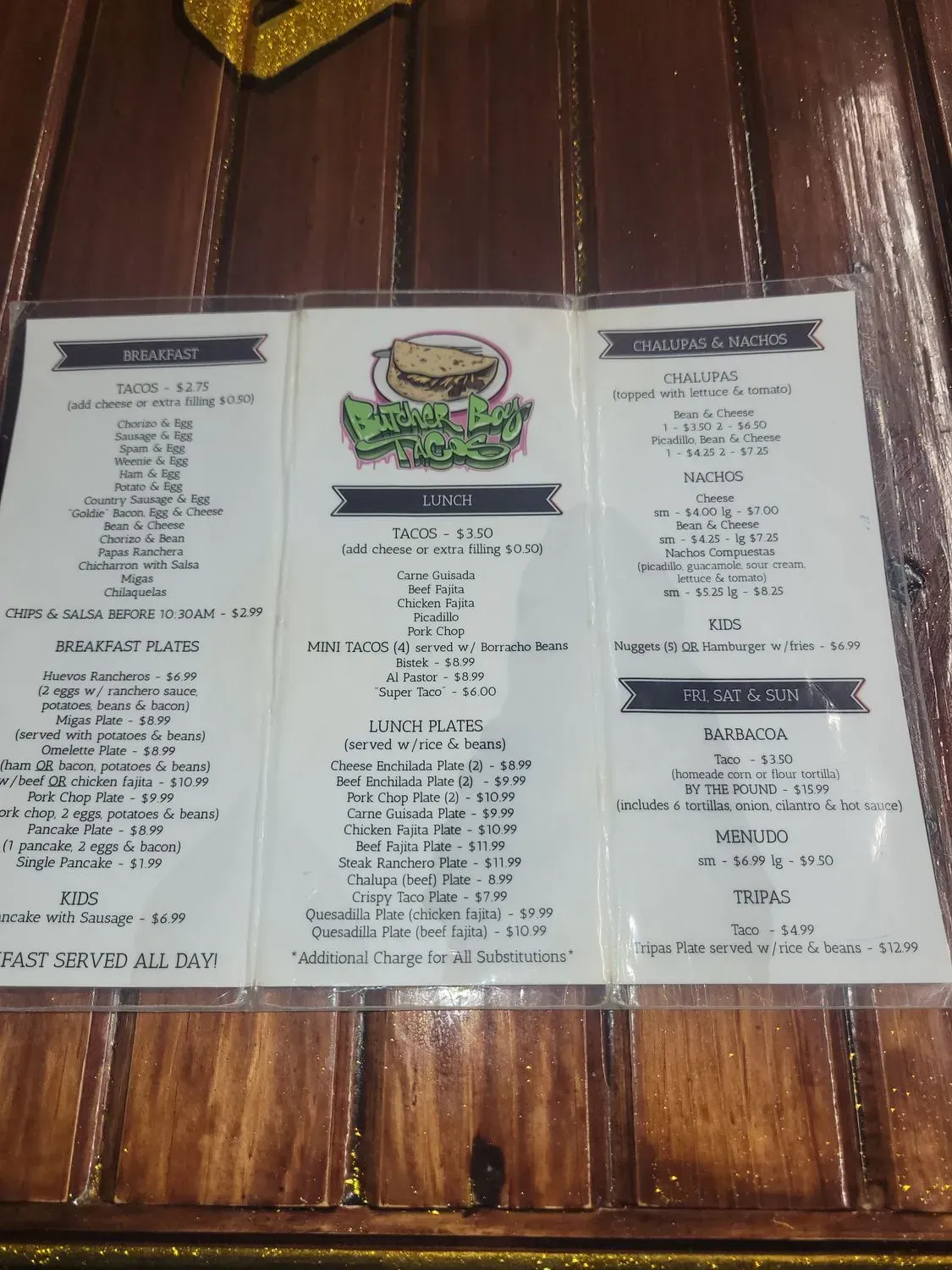 Menu 5