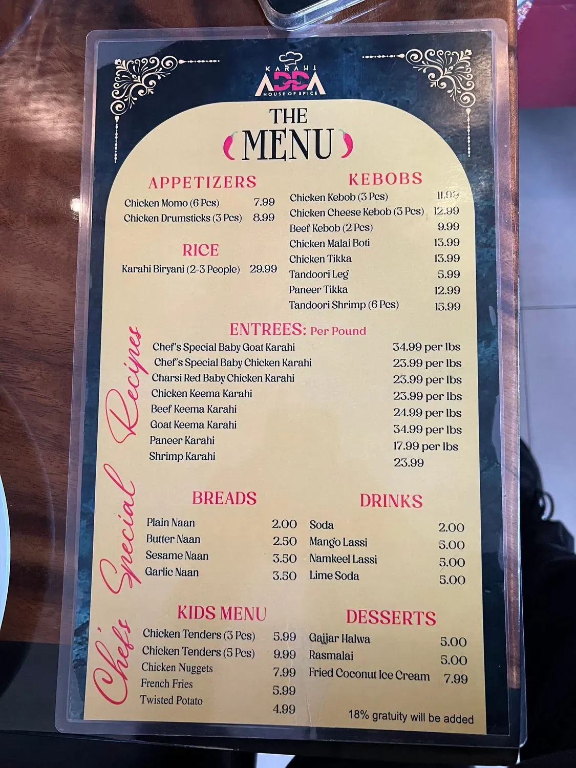 Menu 6