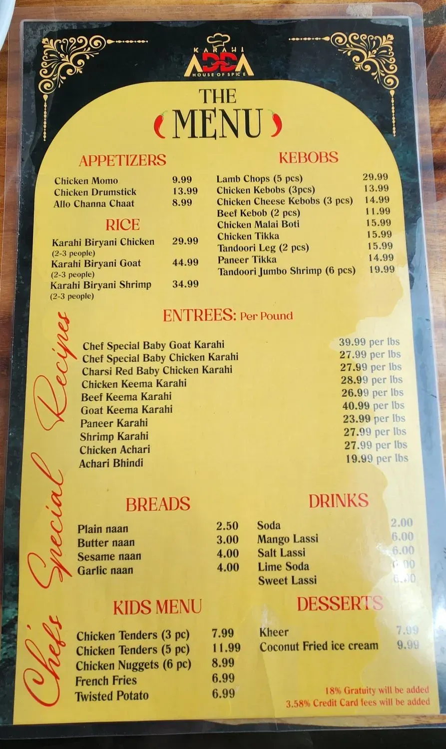 Menu 5