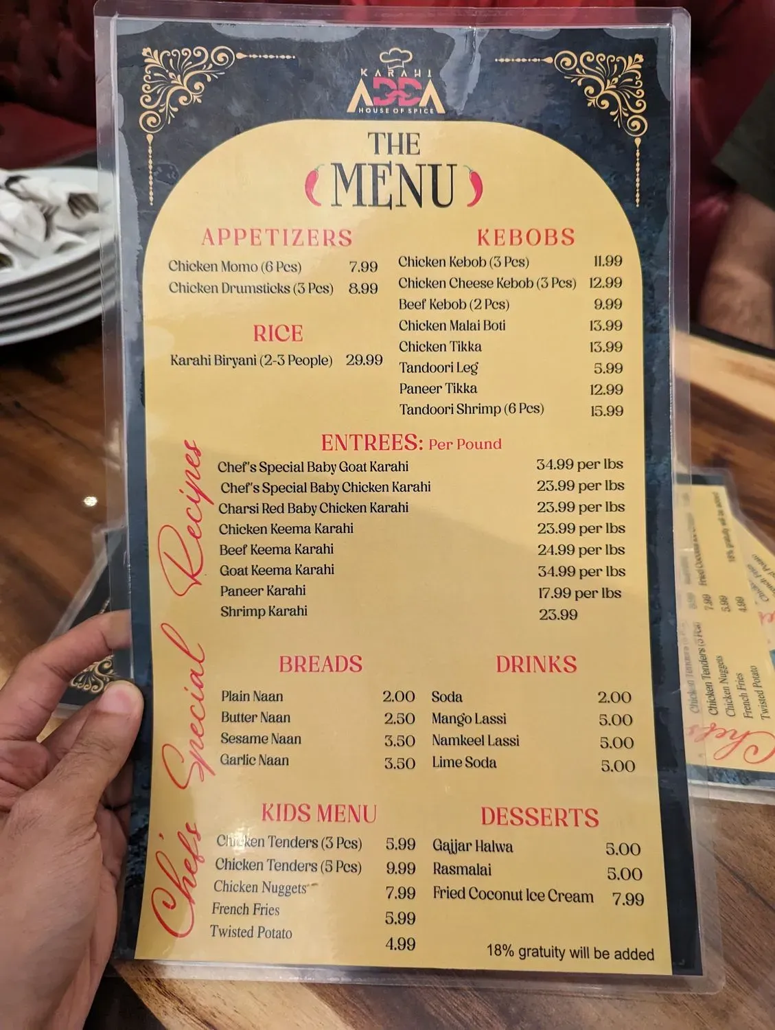 Menu 5