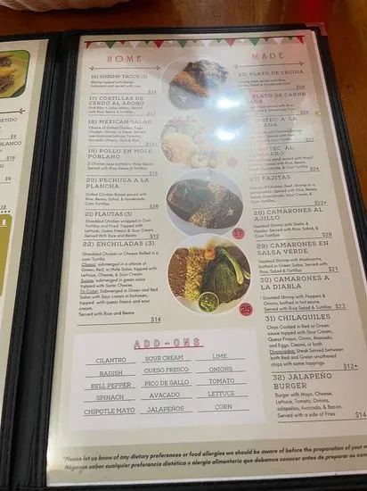 Menu 5